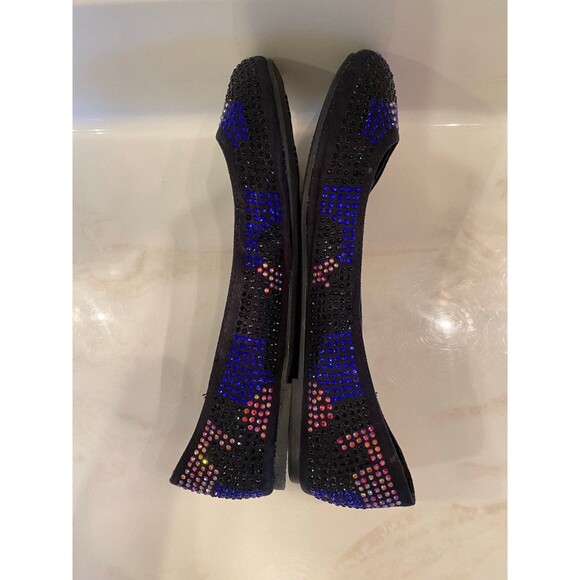 L.e.i Shoes Rainbow Flats Sparkle Women’s Slip-on Size 6 NWOT Stylish Fun Unique - Picture 5 of 9